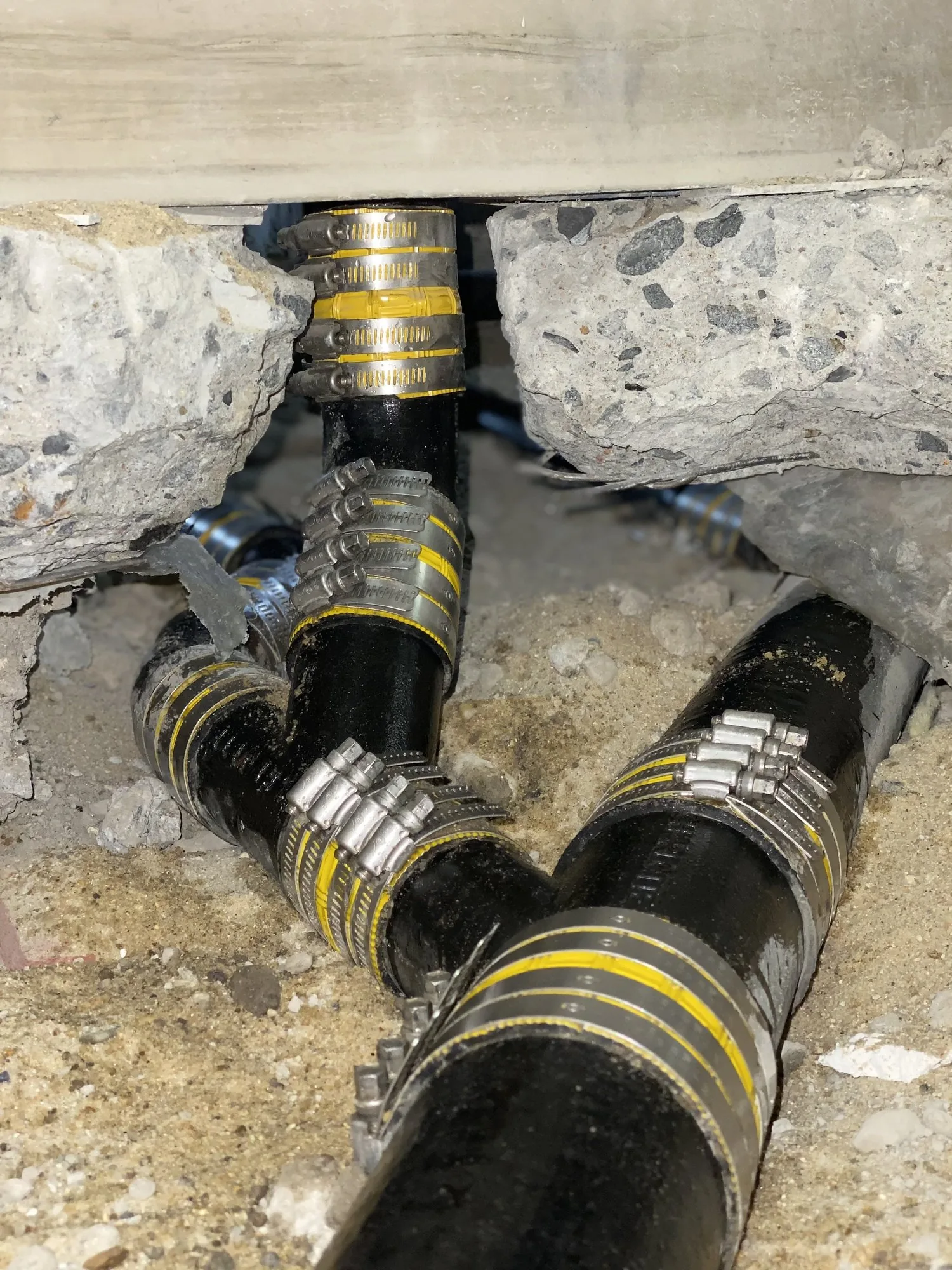 Plumbing equipment on a Ridgeline project